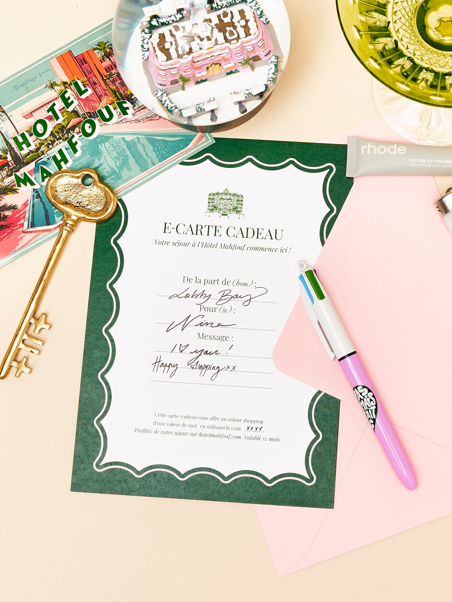 E-carte cadeau