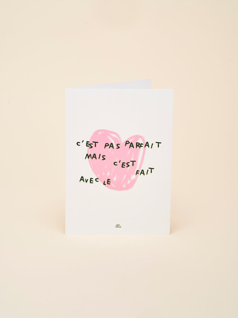 Carte de vœux "C'est pas parfait"