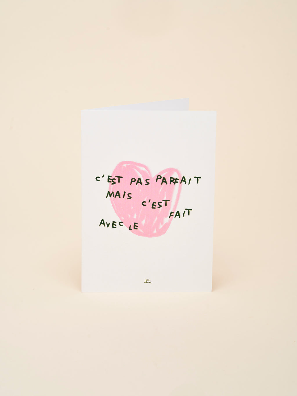 Carte de vœux "C'est pas parfait"