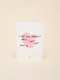 Carte de vœux "C'est pas parfait"