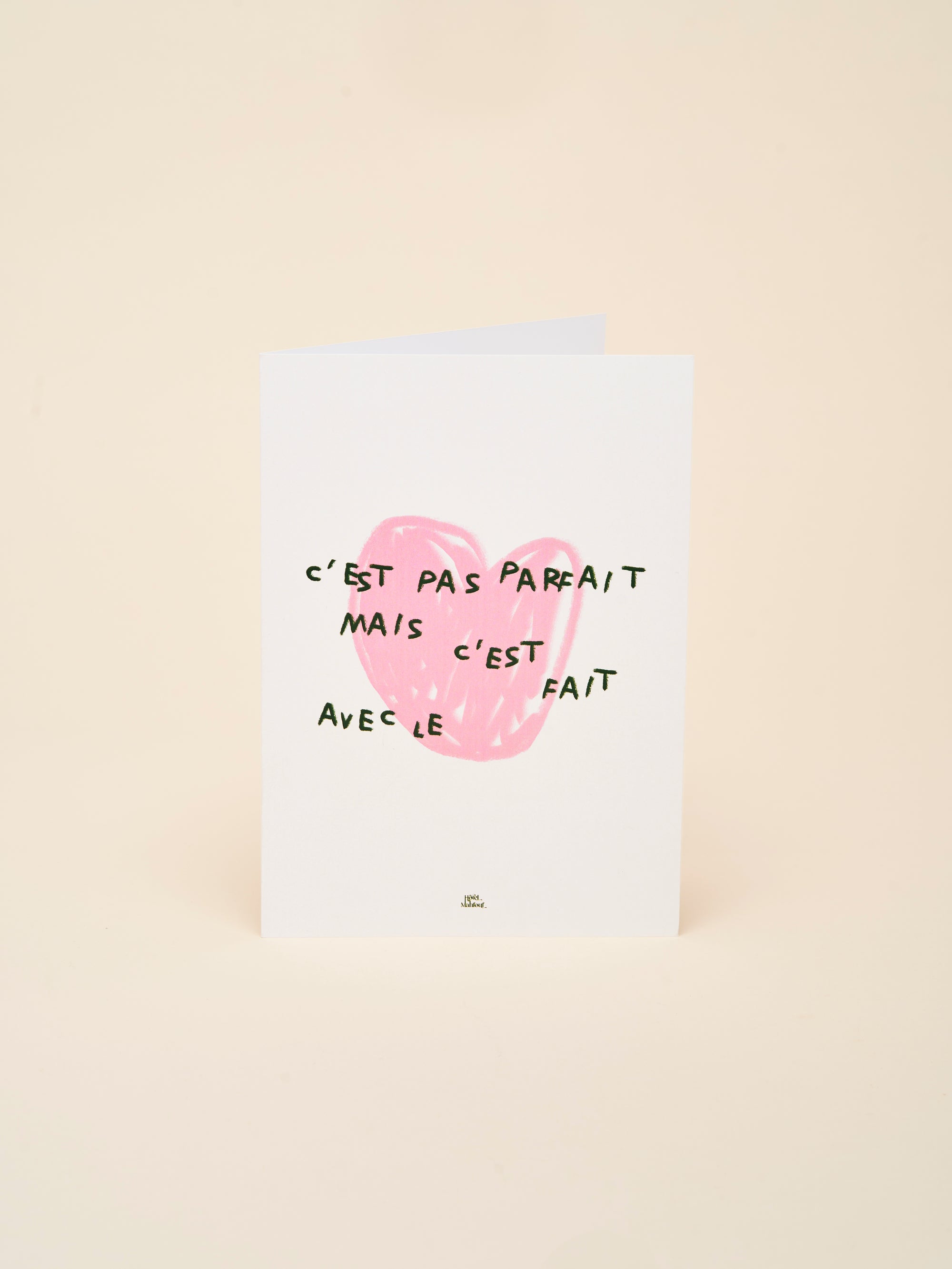 Carte de vœux "C'est pas parfait"