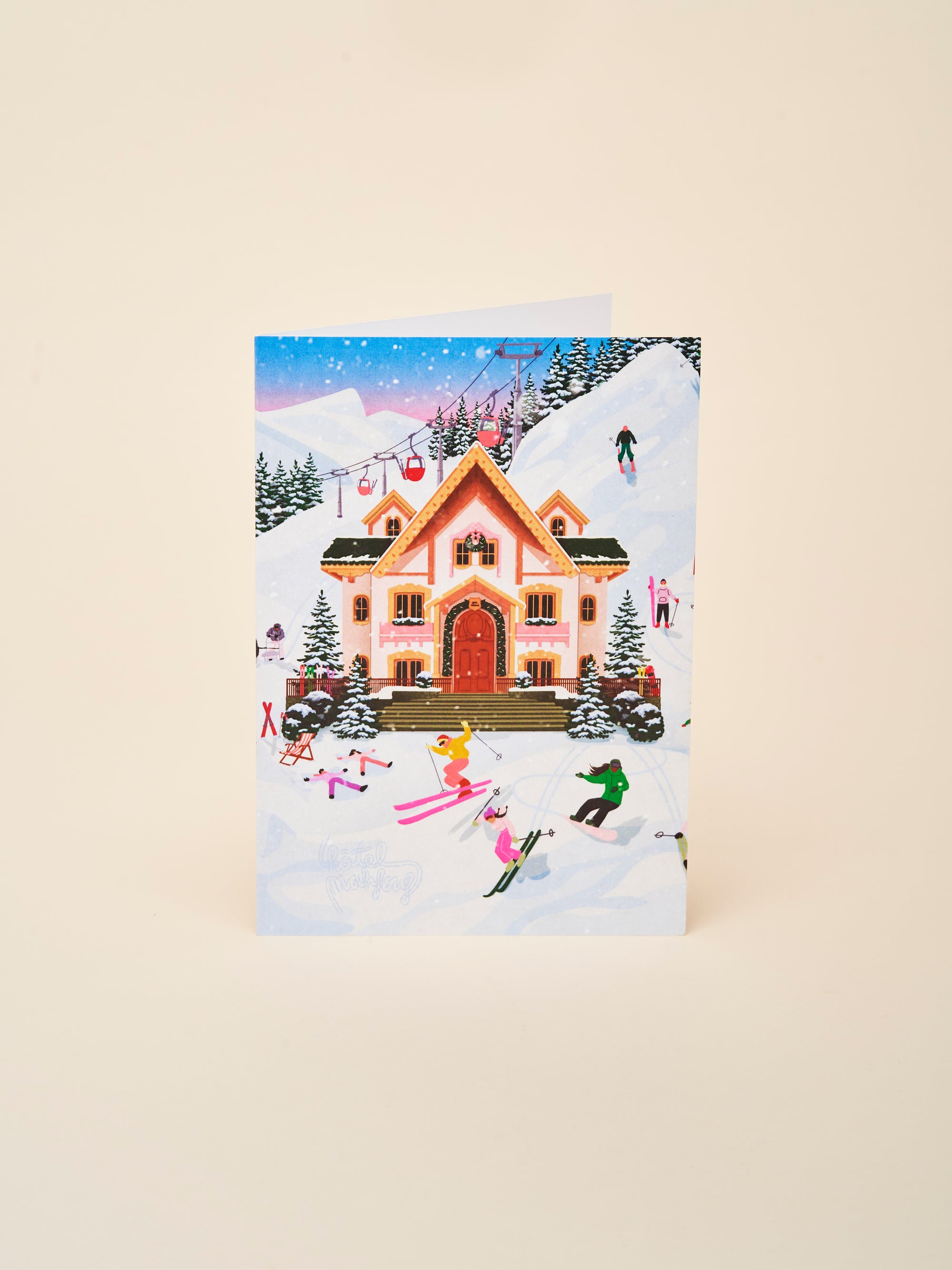 Carte de vœux "L'hôtel Mahfouf de Noël"