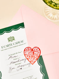 E-carte cadeau