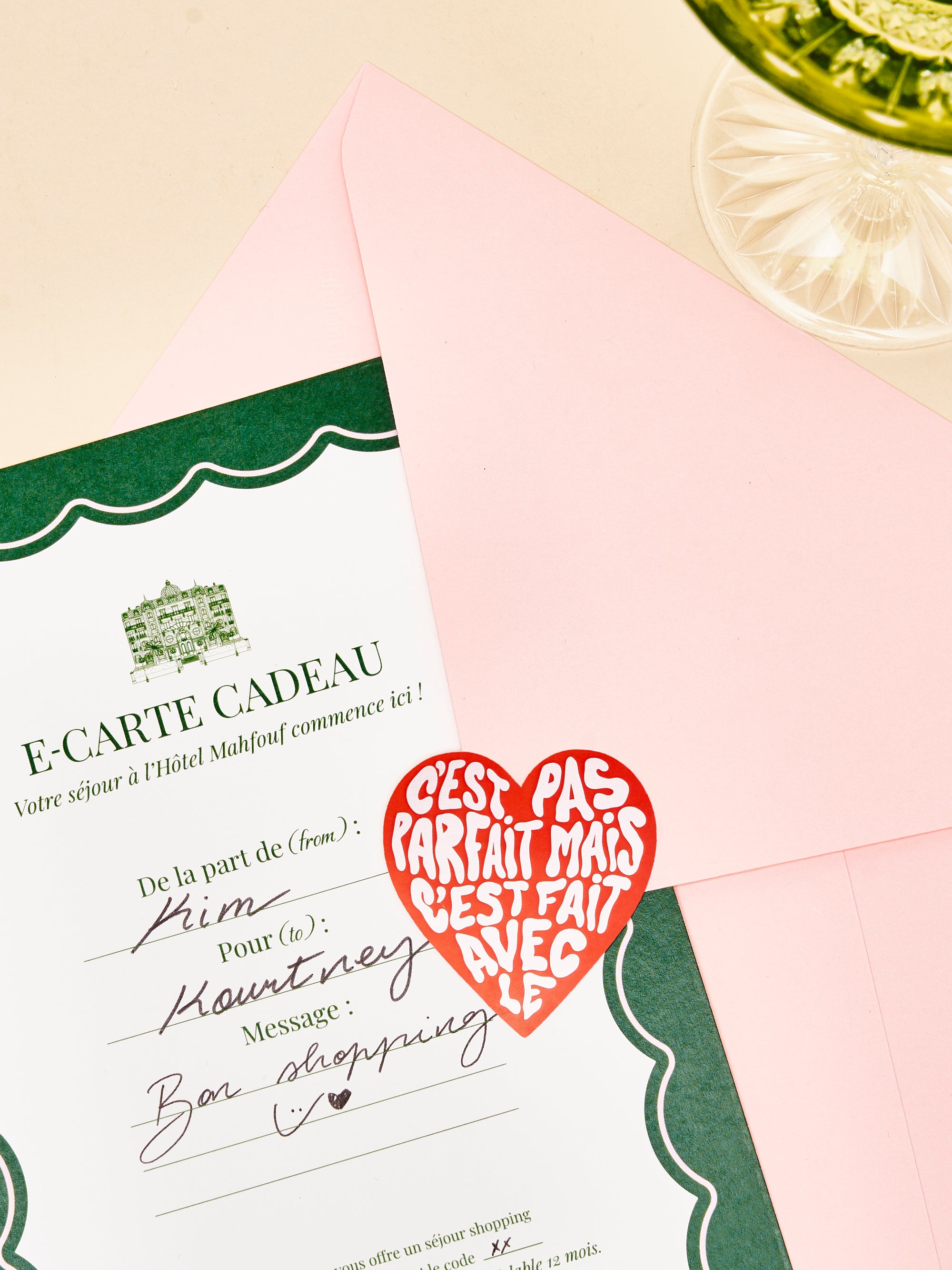 E-carte cadeau