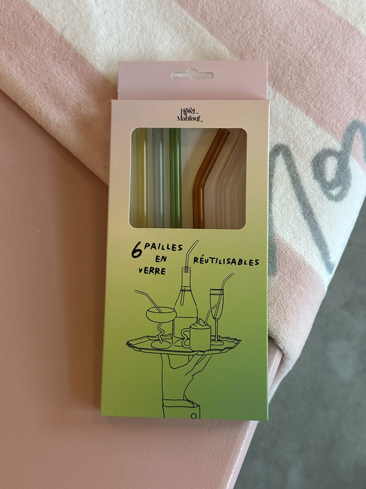 Pailles réutilisables en verre