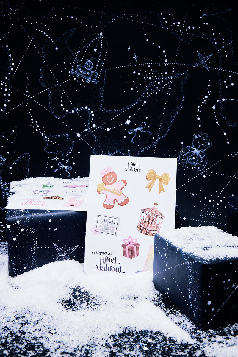 Planche stickers de Noël